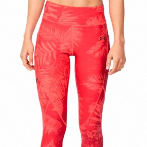 🌸Sale🌸 Under Armour Ankle Crop Tights Women's 820 1351905 Pant Size - Picture 2 of 7